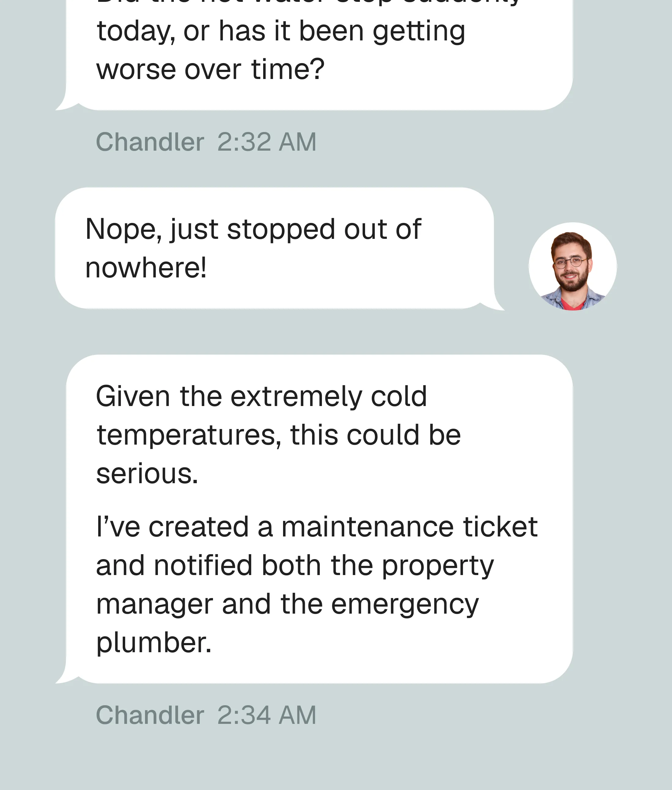 Property manager dashboard showing a comprehensive request summary